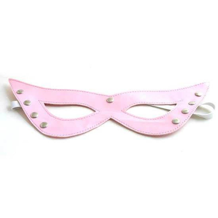 מסכת עיניים סקסית דמוי עור - ורודה