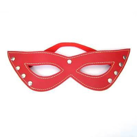 ​Sexy red faux-leather eye mask