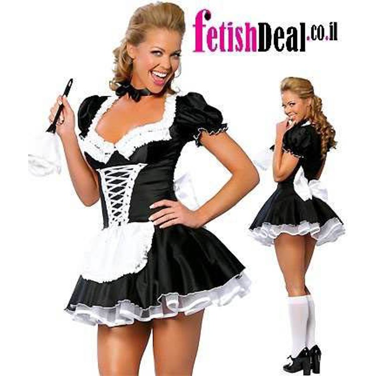 שמלת משרתת צרפתייה סקסית