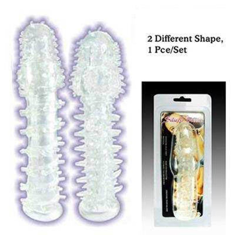 שרוול הלבשה סיליקון תוספת לאייבר מין או דילדו