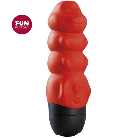 Baby Bug Small Vibrator Red Silicone 8 Vibration Modes Length 12.5 cm Thickness 3 cm Fun Factory