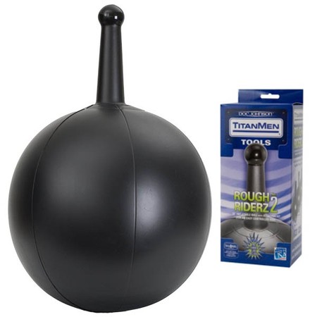 Rough Rider 2 Inflatable Chair Ball with Medium Dildo Doc Johnson