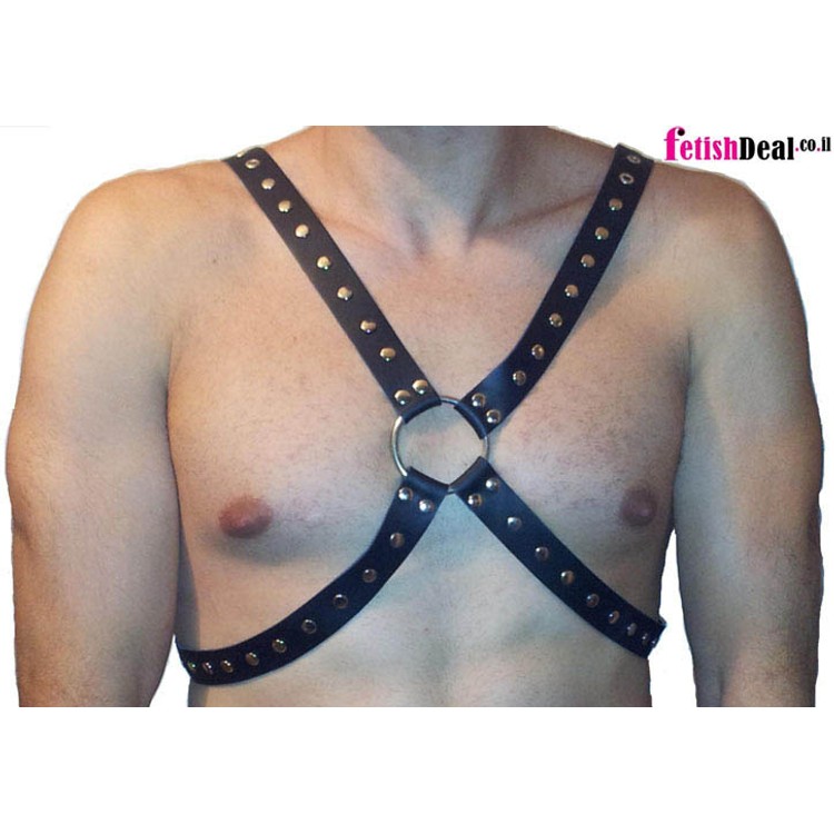 Harness X הרנס עור קלאסי שחור יוניסקס