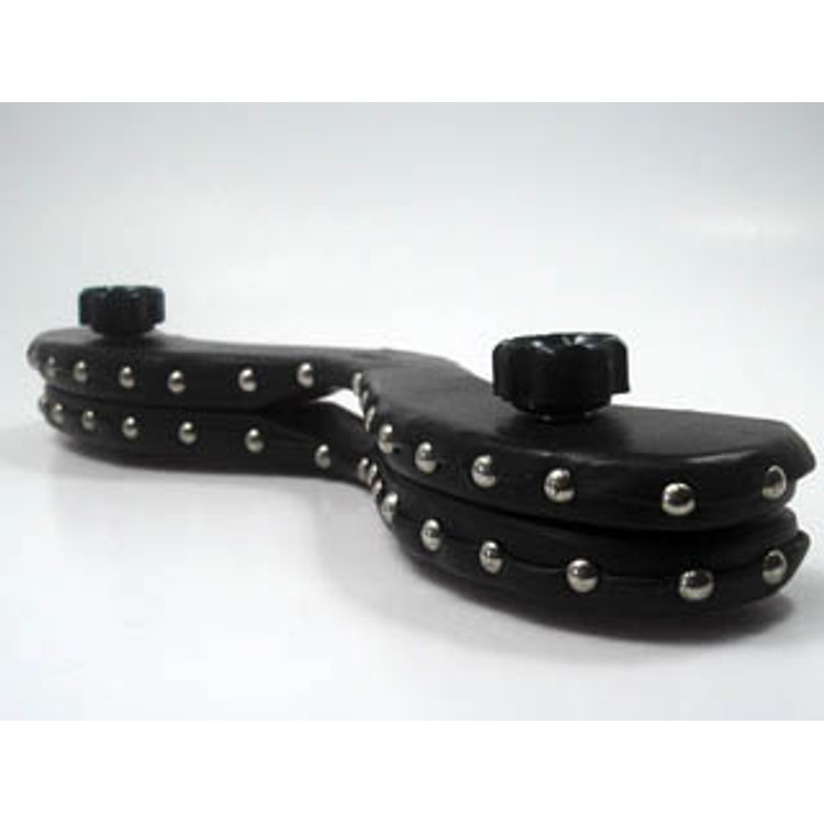 BDSM Premium Humbler האמבלר עץ מקצועי עבודת יד, מרופד בעור