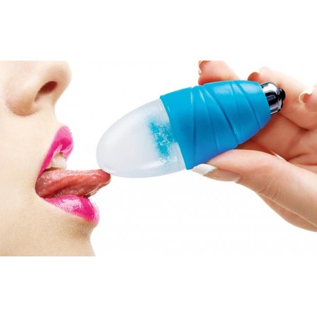 Silicone ice vibrator with 10 Touche vibration modes