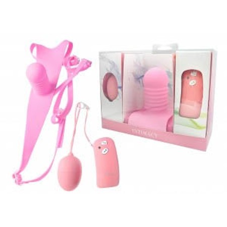 Intimacy strap on silicone with Vibe Theraphy Wireless Vibrating Egg