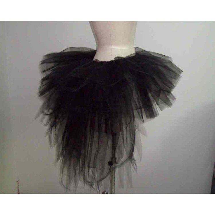 חצאית בורלסק שחורה - 4 מידות