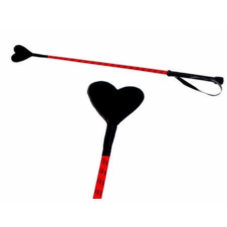 Heart Riding Crop שוט רכיבה אדום עם ספנקר בצורת לב