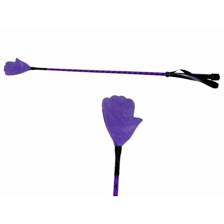 Hand Riding Crop שוט רכיבה סגול עם ספנקר כף יד