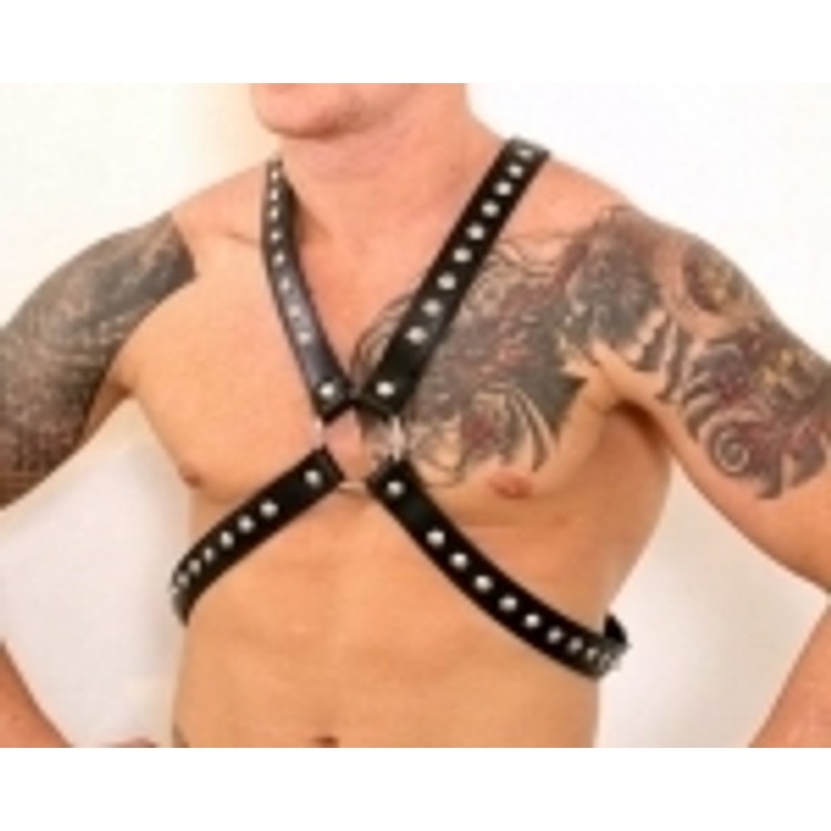 Harness X עם ניטים עור באיכות פרימיום עבודת יד