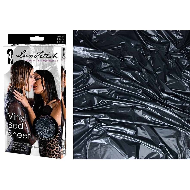 סדין ויניל שחור למשחקי סקס בגודל 180 סמ על 220 סמ
