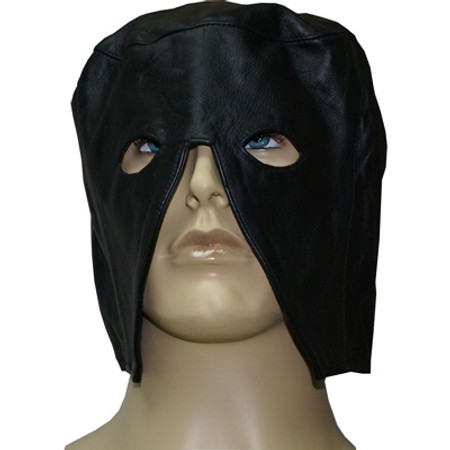 מסכת עור שחורה חצי ראש ארוכה