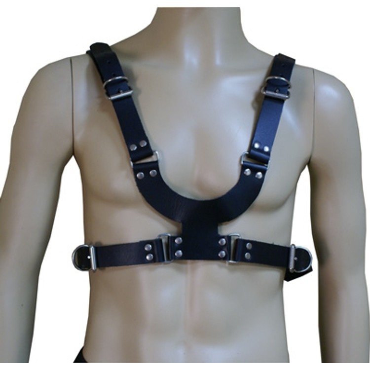 Harness D עור שחור איכותי למידות גדולות