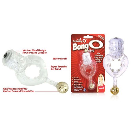 Bong o 'Ring Vibrating gel ring for penetration stimulation by Screaming O​