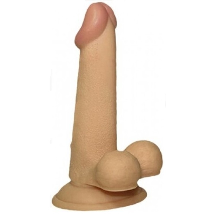 Plug N Ride דילדו PVC ריאליסטי עם אשכים אורך 12.5 ס"מ עובי 3.5 ס"מ NMC