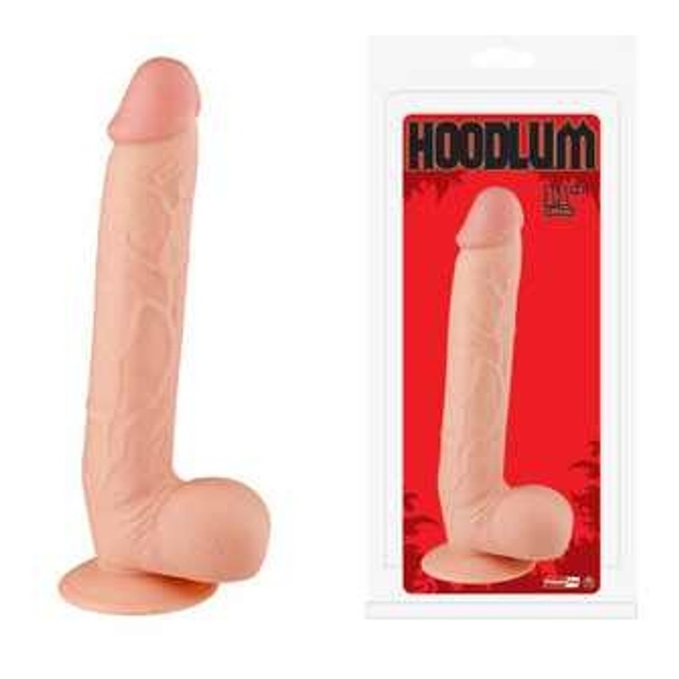 Hoodlum 11 דילדו ריאליסטי גדול נצמד אורך 25 סמ עובי 5 סמ NMC