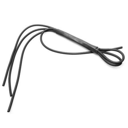 ​A cruel rubber whip with four rounded tails 48 cm thick and 5 cm long​