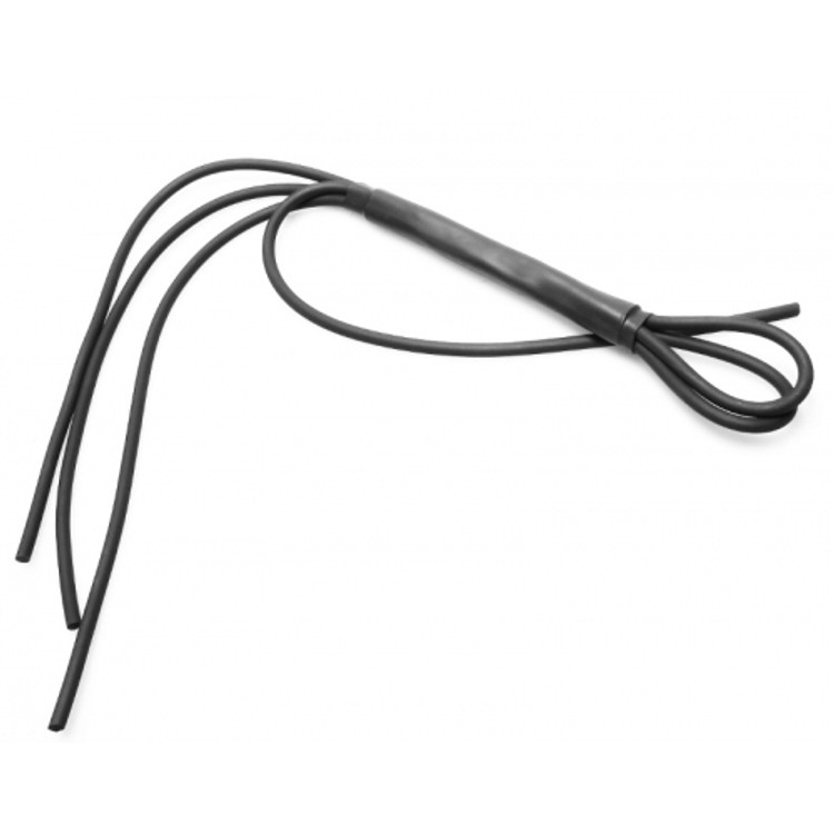 שוט גומי אכזרי עם ארבעה זנבות מעוגלים אורך 48 סמ עובי 5