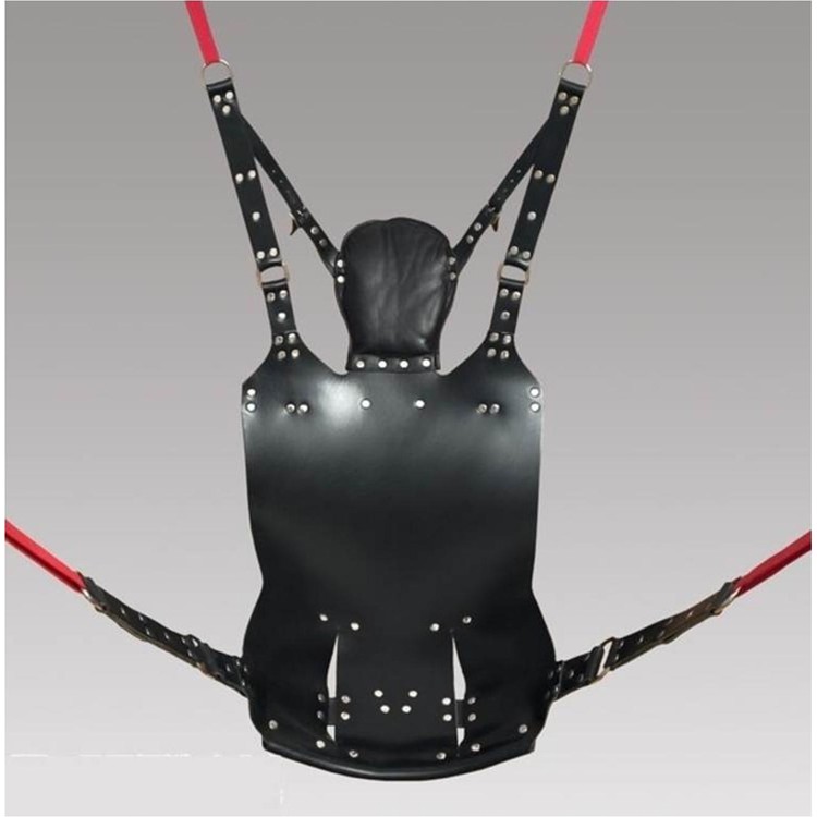 Leather Sling נדנדת עור עם כרית מיוחדת לאנשים שאוהבים סקס חזק