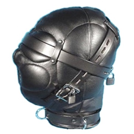 מסכה מלאה לחסימת חושים מדמוי עור