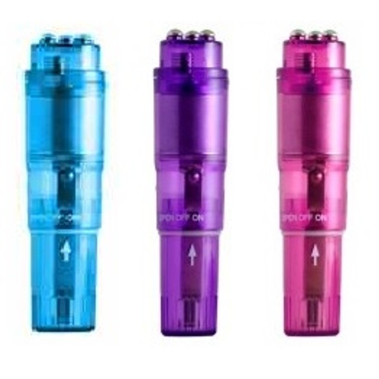 Pocket Pleasure ויברטור עם 4 ראשים מתחלפים - צבעים שונים Aphrodisia