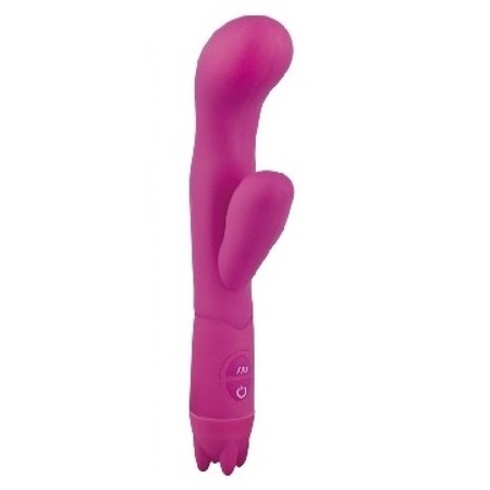 The Big G Silicone Vibrator with External Stimulation 10 Vibration Modes Length 10cm Thickness 3cm Aphrodisia