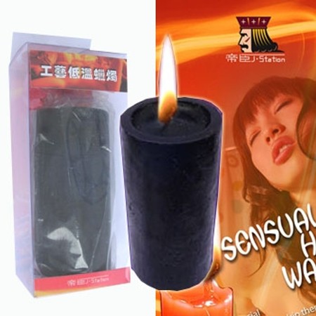 Black Paraffin Waxplay Drip Candle