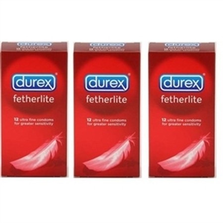 36 thin condoms diameter Durex Fetherlite