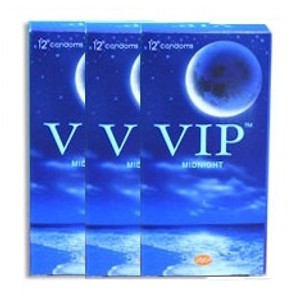 36 קונדומים  VIP Midnight VIP Romance
