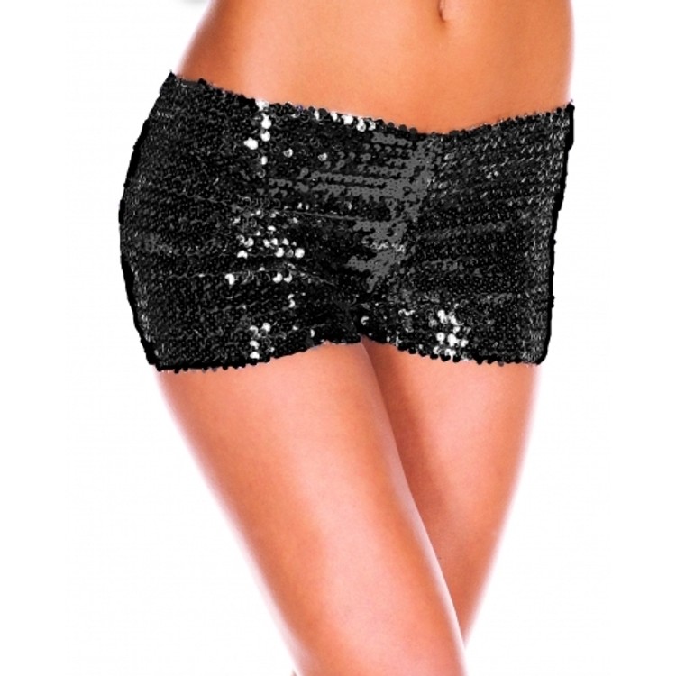 מכנסון פייטים שחור ומבריק