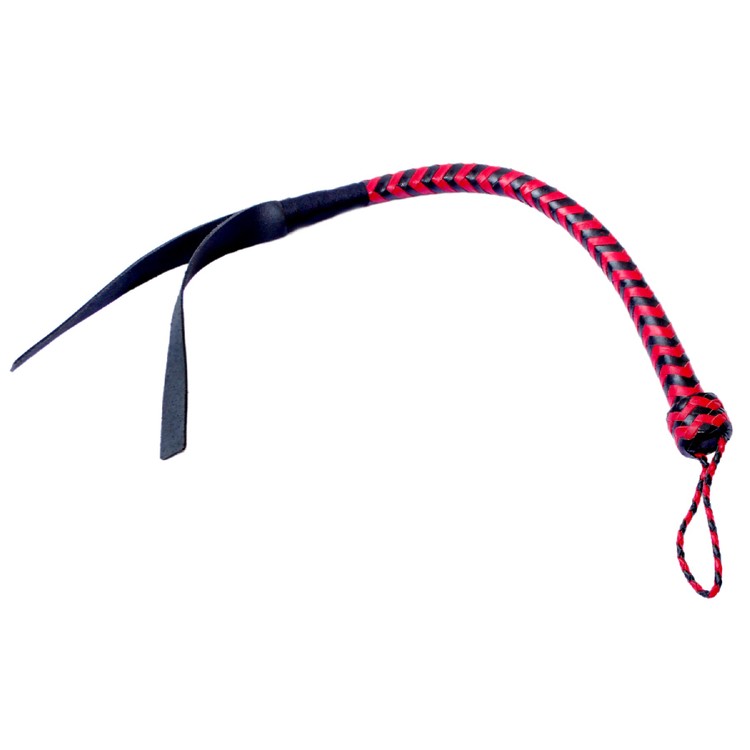 בול וויפ הודי קצר ונוח עם שני זנבות בקצה לרמות כאב שונות אורך 72 סמ