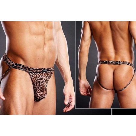 Jockstrap Leopard Jockstrap for men Blue Line