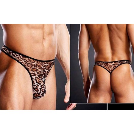 Thong Wild Spotted Thong Bottom for Men Blue Line