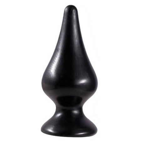 ​Xtra Butt Black plug in a cone shape. diameter 4.5 cm long 11 cm by NMC​