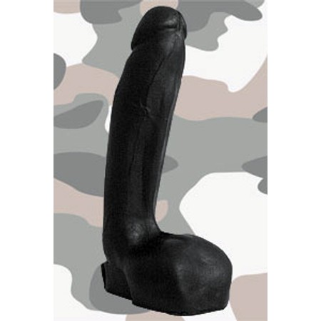 Frontline Soldier - Large black dildo Length 20 cm diameter 4 cm Domestic Partner​