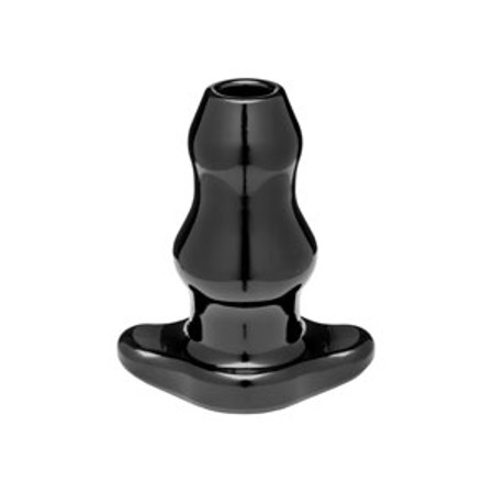 Double Tunnel Plug Medium Double butt plug with back opening length 9 cm thickness 5 cm Perfect Fit