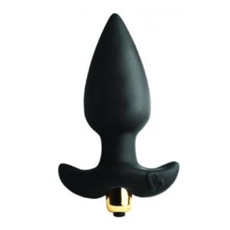 Butt Throb  - vibrating silicone butt plug with 7 speeds length 9 cm thickness 4 cm straight head by Rocks Off​