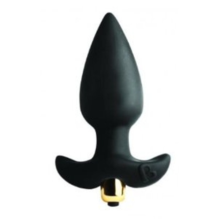 Butt Throb באט פלאג סיליקון רוטט 7 מהירויות אורך 9 סמ עובי 4 סמ ראש ישר Rocks Off