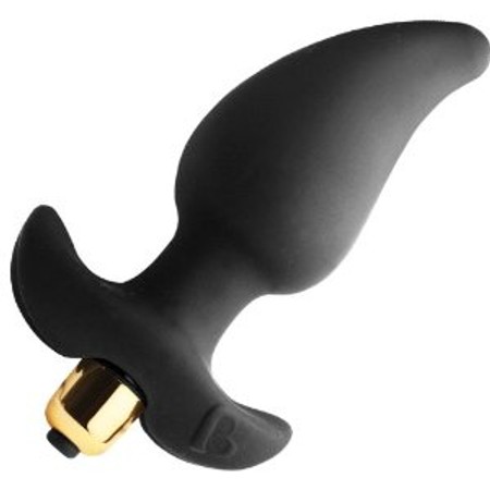 Butt Quiver - Vibrating Silicone Butt Plug​ 7 Speeds Length 9cm Thickness 4cm Rounded Head by Rocks Off​