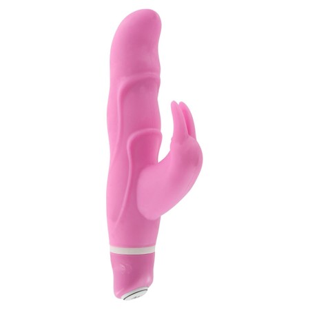 Angora Pink Silicone Vibrator with Vibe Therapy Orgasm Force