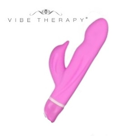 Flippa Pink Silicone Vibrator with Vibe Therapy Orgasm Force