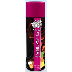 Flavored lubricant gel warms tropical fruit flavor 116 g Wet