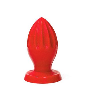 Red rubber butt plug length 9 cm thickness 5 cm All Black