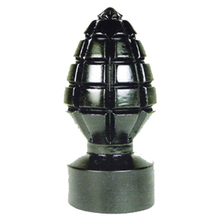 באט פלאג עשוי גומי שחור בצורת רימון אורך 11 סמ עובי 6 סמ All Black