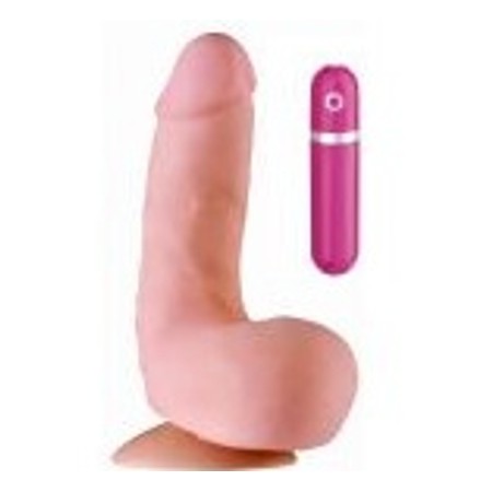 Realistic Dildo Vibrates in 10 Modes Suitable for Strapon On Length 11 cm Thickness 4 cm NMC