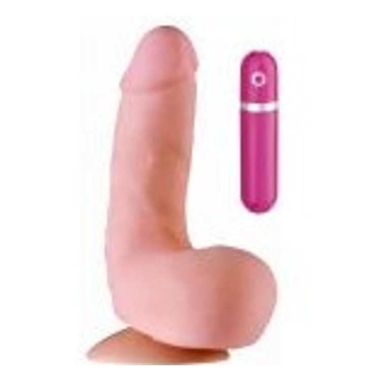 G-Girl Style דילדו PVC ריאליסטי עם 10 מצבי רטט אורך X ס"מ עובי 4 ס"מ NMC