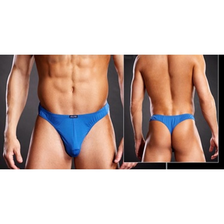 Thong תחתוני חוטיני כחול קלאסיים לגבר Blue Line