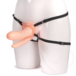 Latex Hollow Dildo for Double Penetration Seven Creations
