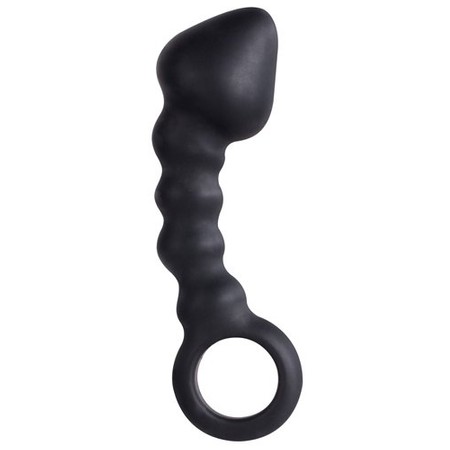 Ass Cork Plug Black Silicon Butt Plug 10 cm thick 3.5 cm NMC