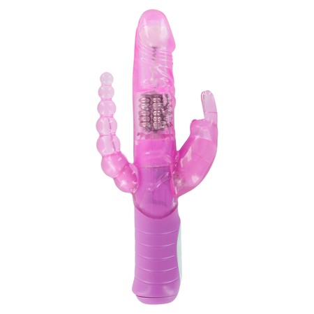 Rabbit Dual Pleasure Pink Vibrator for Triple Orgasm Seven Creations